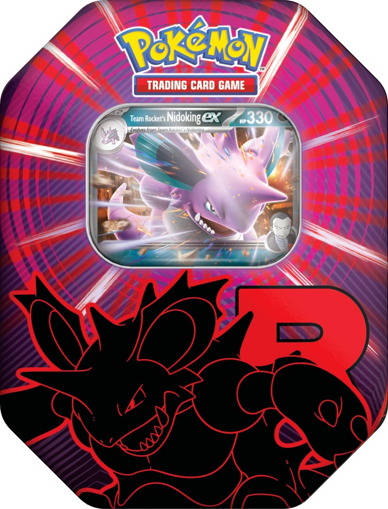 Pokémon TCG: Team Rocket Tin – Nidoking ex