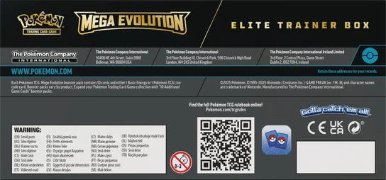 Pokémon TCG: Mega Evolution – Elite Trainer Box – Lucario ( ETB )