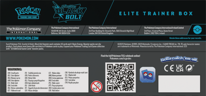 Pokémon TCG: Scarlet & Violet – Black Bolt – Elite Trainer Box – Zekrom