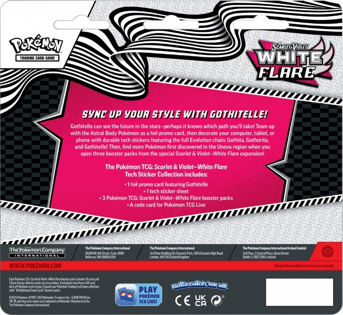 Pokémon TCG: White Flare – Tech Sticker Collection – Gothitelle