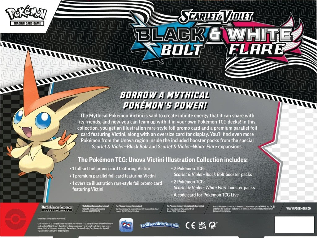 Pokémon TCG: Black Bolt & White Flare – Illustration Collection – Victini